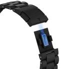 For Samsung Galaxy Watch 7 40mm / 44mm Candy Three Beads Magnetic Buckle Watch Band(Black) - 2