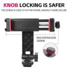 KY18 Live Streaming Photography DSLR Camera Rotating Cellphone Clamp Cold Shoe Mount - 3