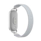 For xiaomi Smart Band 10 / 9 / 8 Metal Head Single Woven Nylon Watch Band, Size:S(Ceramic White) - 2