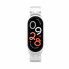 For xiaomi Smart Band 10 / 9 / 8 Metal Head Single Woven Nylon Watch Band, Size:S(Ceramic White) - 3