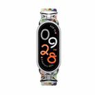 For xiaomi Smart Band 10 / 9 / 8 Metal Head Single Woven Nylon Watch Band, Size:S(Rainbow) - 3