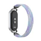 For xiaomi Smart Band 10 / 9 / 8 Metal Head Single Woven Nylon Watch Band, Size:S(Violet) - 2