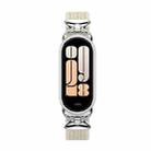 For Xiaomi Smart Band 10 / 9 / 8 Metal Head Two Sections Nylon Braided Watch Band(Starlight Color) - 3