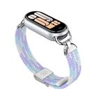For Xiaomi Smart Band 10 / 9 / 8 Metal Head Two Sections Nylon Braided Watch Band(Violet) - 2