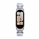 For Xiaomi Smart Band 10 / 9 / 8 Metal Head Two Sections Nylon Braided Watch Band(Violet) - 3