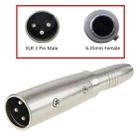 JUNSUNMAY XLR Male to 6.35mm Female Audio Adapter - 3