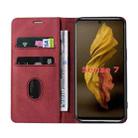 For Sharp Sense7 Wristband Magnetic Leather Phone Case(Red) - 3