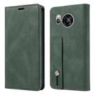 For Sharp Sense7 Wristband Magnetic Leather Phone Case(Green) - 2