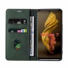 For Sharp Sense7 Wristband Magnetic Leather Phone Case(Green) - 3