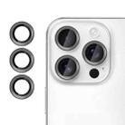 For iPhone 16 Pro Klebol No Flicker Ultra-Thin Individual Camera Lens Tempered Glass Film(Black) - 1