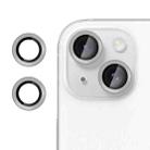 For iPhone 15 Kalebol No Flicker Ultra-Thin Individual Camera Lens Tempered Glass Film(Graphite Gray) - 1