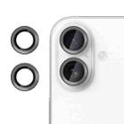 For iPhone 16 Klebol No Flicker Ultra-Thin Individual Camera Lens Tempered Glass Film(Black) - 1