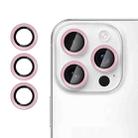 For iPhone 14 Pro Kalebol No Flicker Ultra-Thin Individual Camera Lens Tempered Glass Film(Pink) - 1