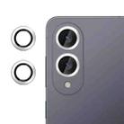 For Samsung Galaxy S25 Edge 5G Klebol No Flicker Ultra-Thin Individual Camera Lens Tempered Glass Film(Silver) - 1