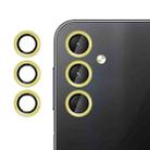 For Samsung Galaxy A24 5G Kalebol No Flicker Ultra-Thin Individual Camera Lens Tempered Glass Film(Gold) - 1