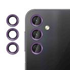For Samsung Galaxy A24 5G Kalebol No Flicker Ultra-Thin Individual Camera Lens Tempered Glass Film(Purple) - 1