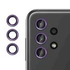 For Samsung Galaxy A13 Kalebol No Flicker Ultra-Thin Individual Camera Lens Tempered Glass Film(Purple) - 1
