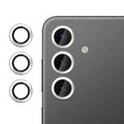 For Samsung Galaxy S24+ 5G Klebol No Flicker Ultra-Thin Individual Camera Lens Tempered Glass Film(Silver) - 1