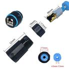 JUNSUNMAY IP68 Shielded Pure Copper Waterproof Gigabit RJ45 Ethernet Coupler for Cat5/Cat5e/Cat6/Cat7/Cat8 - 2