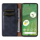 For Google Pixel 7 Braided Embossed Strong Magnetic Leather Phone Case(Blue) - 3