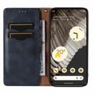 For Google Pixel 7 Pro Braided Embossed Strong Magnetic Leather Phone Case(Blue) - 3