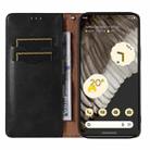 For Google Pixel 7 Pro Braided Embossed Strong Magnetic Leather Phone Case(Black) - 3
