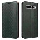 For Google Pixel 7 Pro Braided Embossed Strong Magnetic Leather Phone Case(Green) - 2