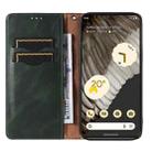 For Google Pixel 7 Pro Braided Embossed Strong Magnetic Leather Phone Case(Green) - 3