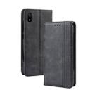 Magnetic Buckle Retro Crazy Horse Texture Horizontal Flip Leather Case for Xiaomi Redmi 7A, with Holder & Card Slots & Photo Frame(Black) - 1