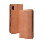 Magnetic Buckle Retro Crazy Horse Texture Horizontal Flip Leather Case for Xiaomi Redmi 7A, with Holder & Card Slots & Photo Frame(Brown) - 1