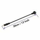 JUNSUNMAY 3.5mm Male to 3 Pin Stereo Audio Terminal Block Balum Connection Cable, Length: 30cm - 3