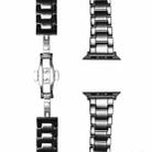 For Apple Watch 46mm / 49mm / 45mm / 44mm Tank Grain Ceramics Watch Band(Black) - 3