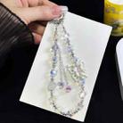 Three-Dimensional Butterfly Tassel Bead Crystal Bracelet(White) - 1