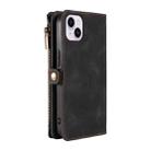 For iPhone 16 Plus Fantasy Multifunctional Zipper Wallet Leather Phone Case(black) - 3