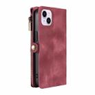 For iPhone 16 Plus Fantasy Multifunctional Zipper Wallet Leather Phone Case(purple) - 3