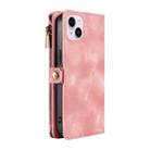 For iPhone 16 Fantasy Multifunctional Zipper Wallet Leather Phone Case(pink) - 3