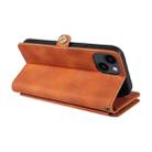 For iPhone 15 Fantasy Multifunctional Zipper Wallet Leather Phone Case(orange) - 3