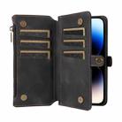 For iPhone 14 Pro Fantasy Multifunctional Zipper Wallet Leather Phone Case(black) - 3