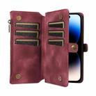 For iPhone 14 Pro Fantasy Multifunctional Zipper Wallet Leather Phone Case(purple) - 3