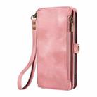 For iPhone 13 Fantasy Multifunctional Zipper Wallet Leather Phone Case(pink) - 2