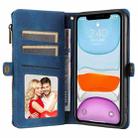 For iPhone 12 / 12 Pro Fantasy Multifunctional Zipper Wallet Leather Phone Case(blue) - 3