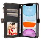 For iPhone 12 / 12 Pro Fantasy Multifunctional Zipper Wallet Leather Phone Case(black) - 3