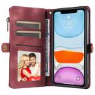 For iPhone 11 Fantasy Multifunctional Zipper Wallet Leather Phone Case(purple) - 3