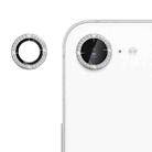 For iPhone 16e Klebol Individual Camera Lens Diamond Ring Protector(Silver) - 1