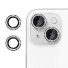 For iPhone 13 mini Klebol Individual Camera Lens Diamond Ring Protector(Black) - 1