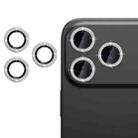 For iPhone 17 Pro Kalebol Individual Camera Lens Diamond Ring Protector(Silver) - 1