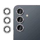 For Samsung Galaxy S25 5G Klebol Individual Camera Lens Diamond Ring Protector(Black) - 1