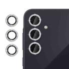 For Samsung Galaxy A55 5G Klebol Individual Camera Lens Diamond Ring Protector(Silver) - 1