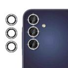 For Samsung Galaxy A25 5G Klebol Individual Camera Lens Diamond Ring Protector(Black) - 1
