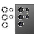 For Samsung Galaxy S22 Ultra 5G Klebol Individual Camera Lens Diamond Ring Protector(Black) - 1